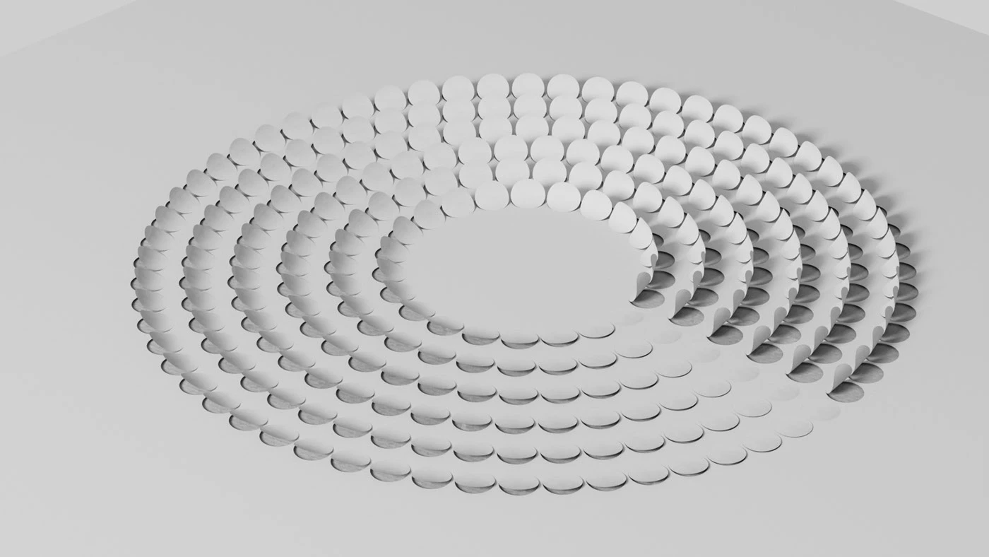 ceramic materials handmade set design art direction 3d design lighting models acrylic papermache