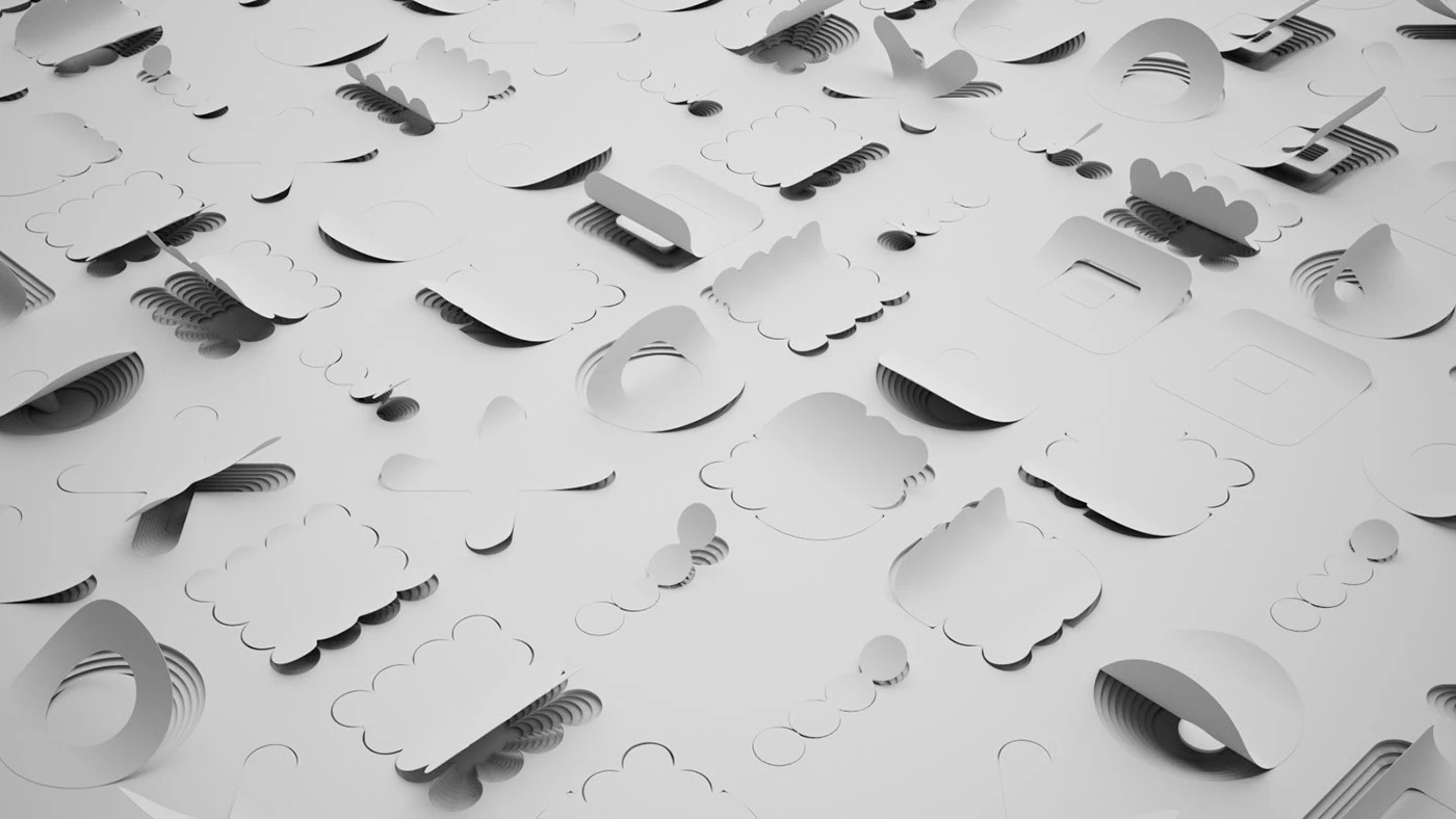 ceramic materials handmade set design art direction 3d design lighting models acrylic papermache