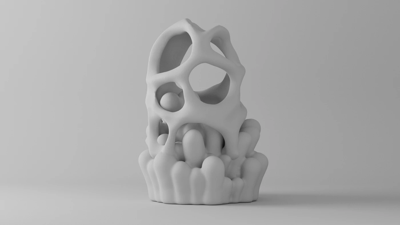 ceramic materials handmade set design art direction 3d design lighting models acrylic papermache