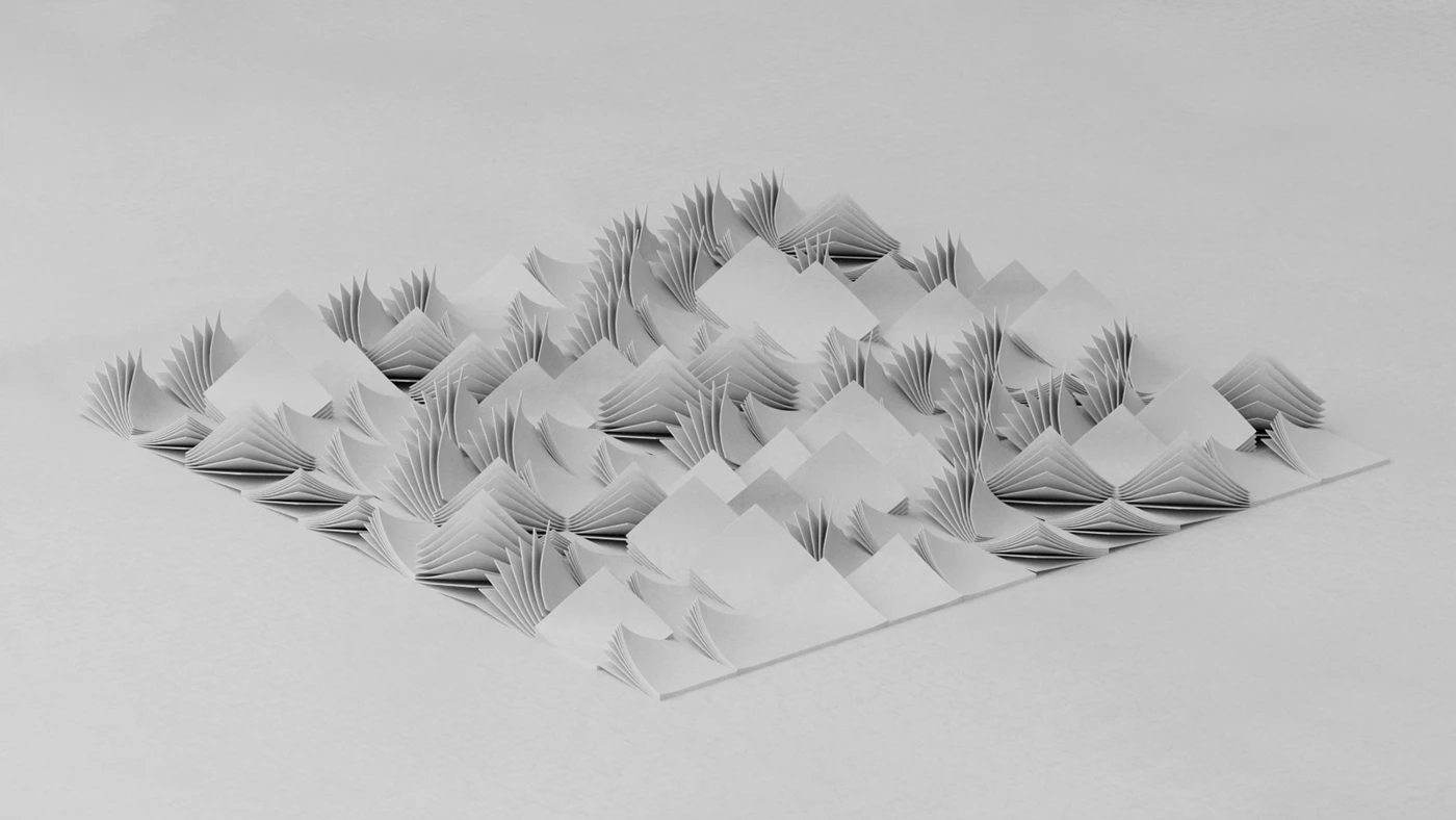 ceramic materials handmade set design art direction 3d design lighting models acrylic papermache