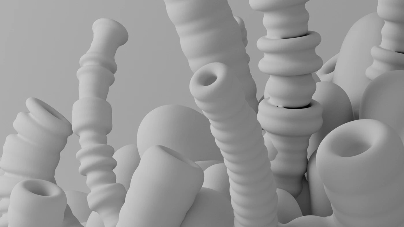 ceramic materials handmade set design art direction 3d design lighting models acrylic papermache